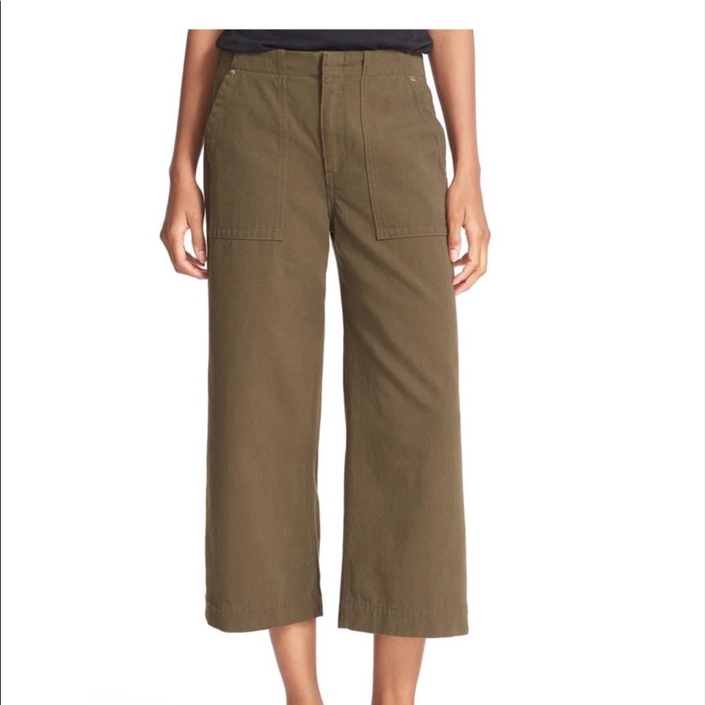 Rag & Bone Denny Crop Wide Leg Pants